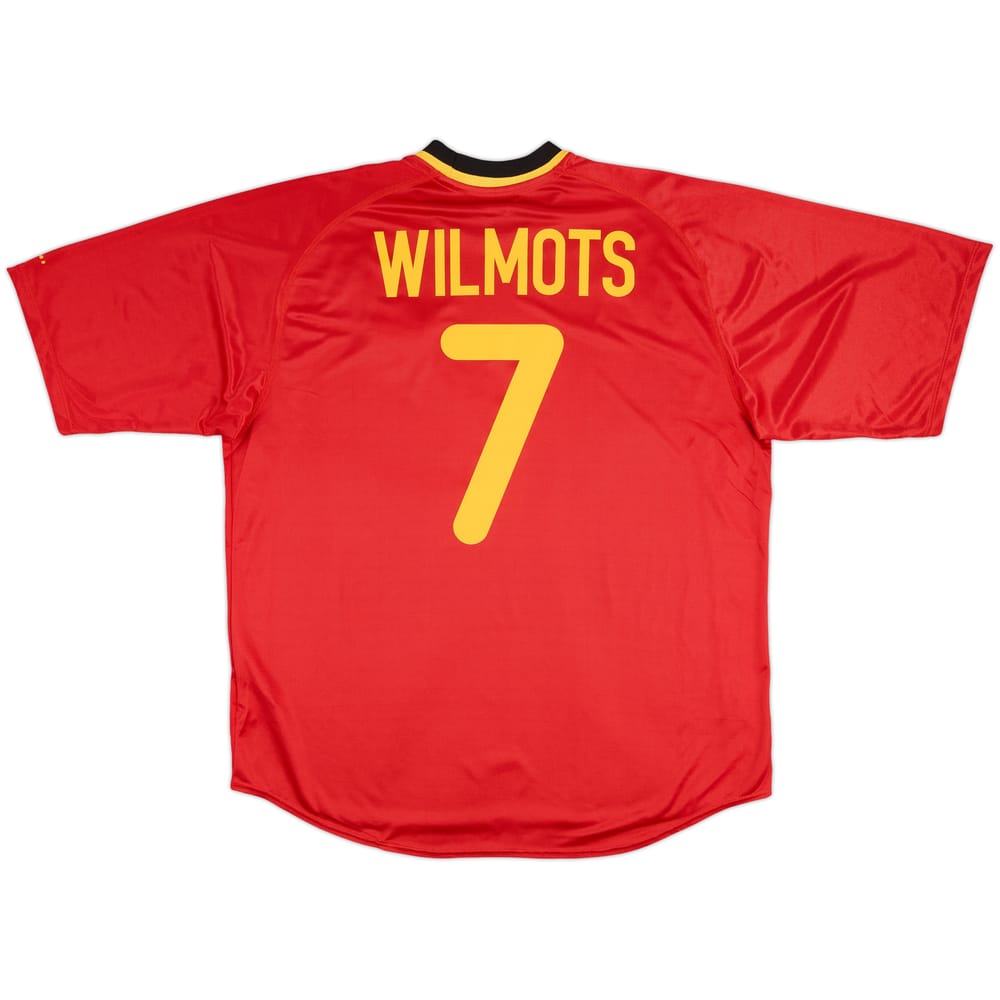 2000-02 Belgium Home Shirt Wilmots #7 - 9/10 - (XL)