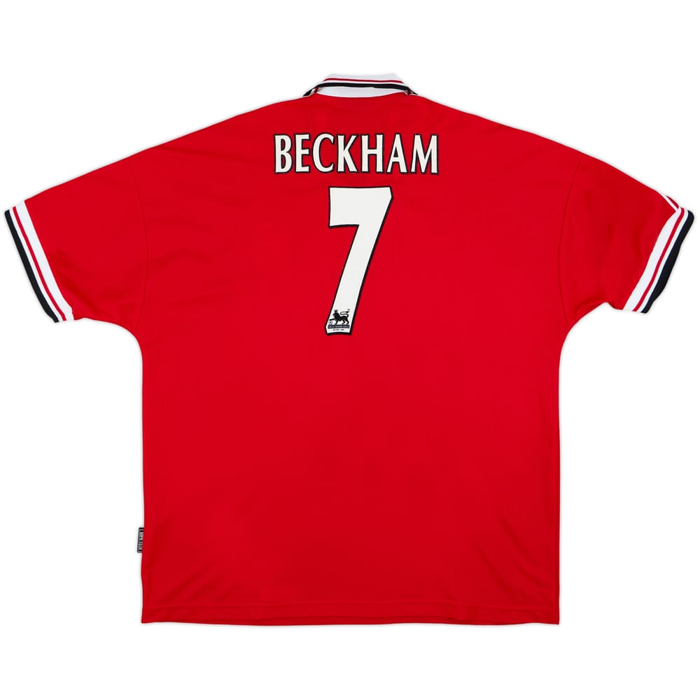 1998-00 Manchester United Camiseta Local Beckham #7 - 8/10 - (XXL)