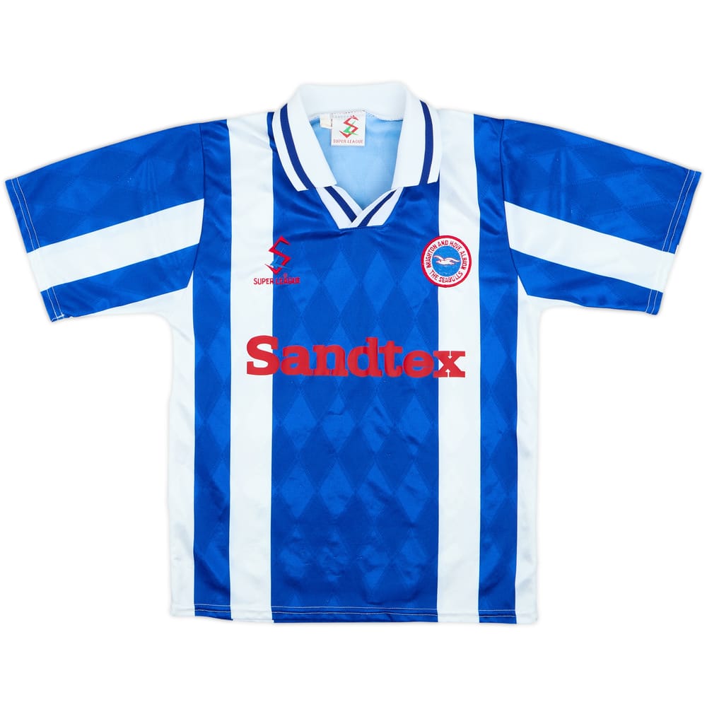 1997-98 Brighton Home Shirt - 8/10 - (L.Boys)