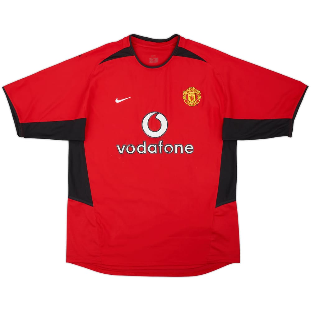2002-04 Manchester United Home Shirt - 4/10 - (L)
