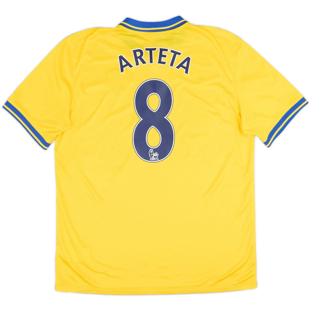 2013-14 Arsenal Away Shirt Arteta #8 - 9/10 - (L)