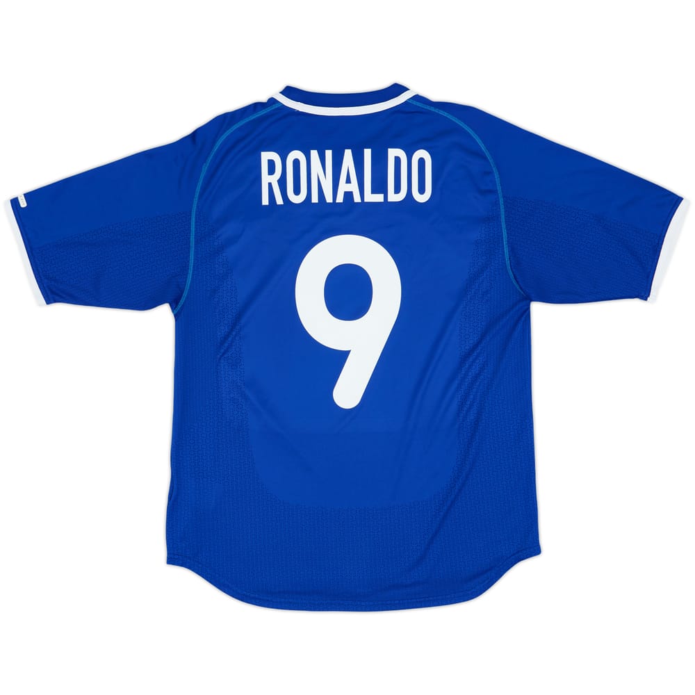 2000-02 Brazil Away Shirt Ronaldo #9 - 8/10 - (M)