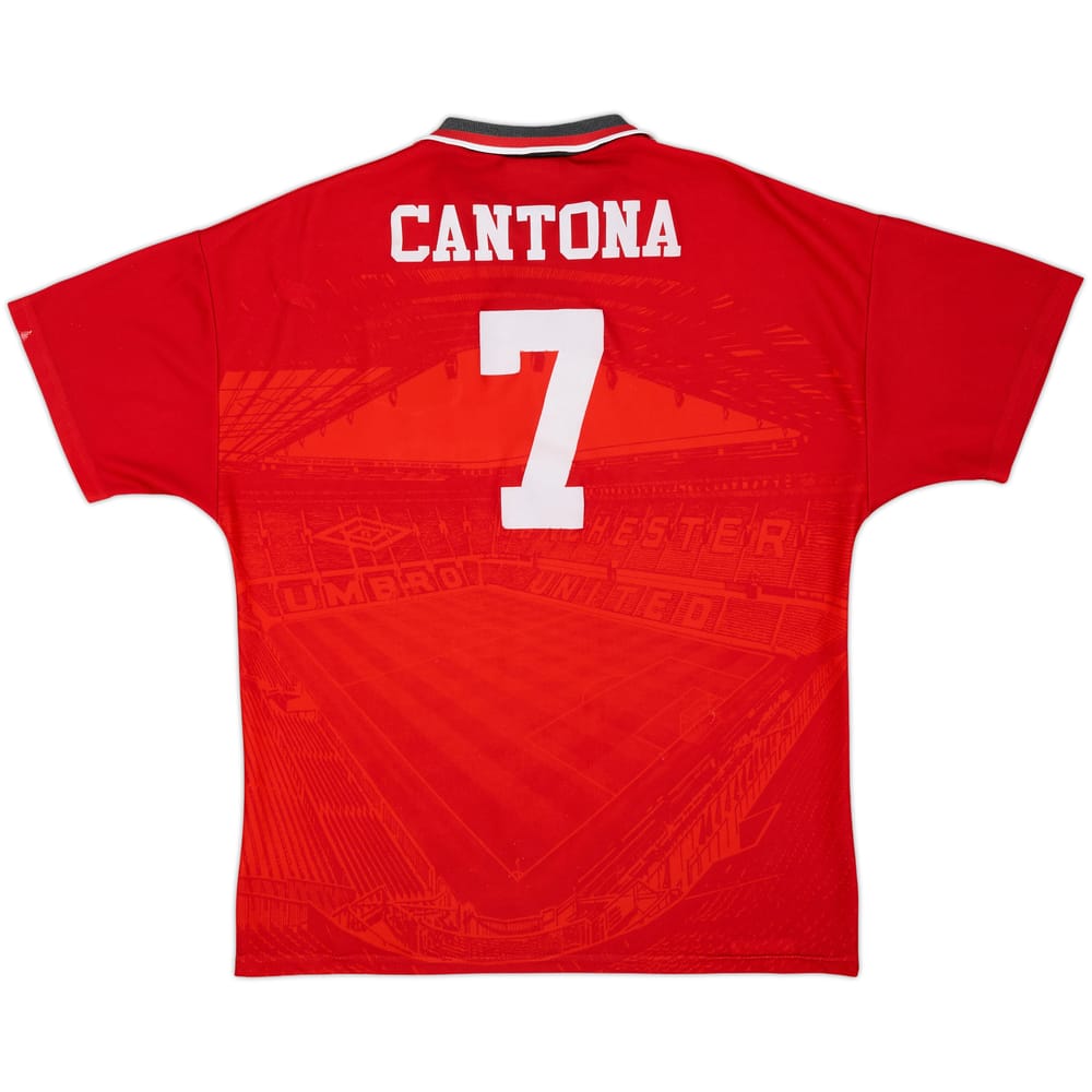 1994-96 Manchester United Home Shirt Cantona #7 - 6/10 - (L)