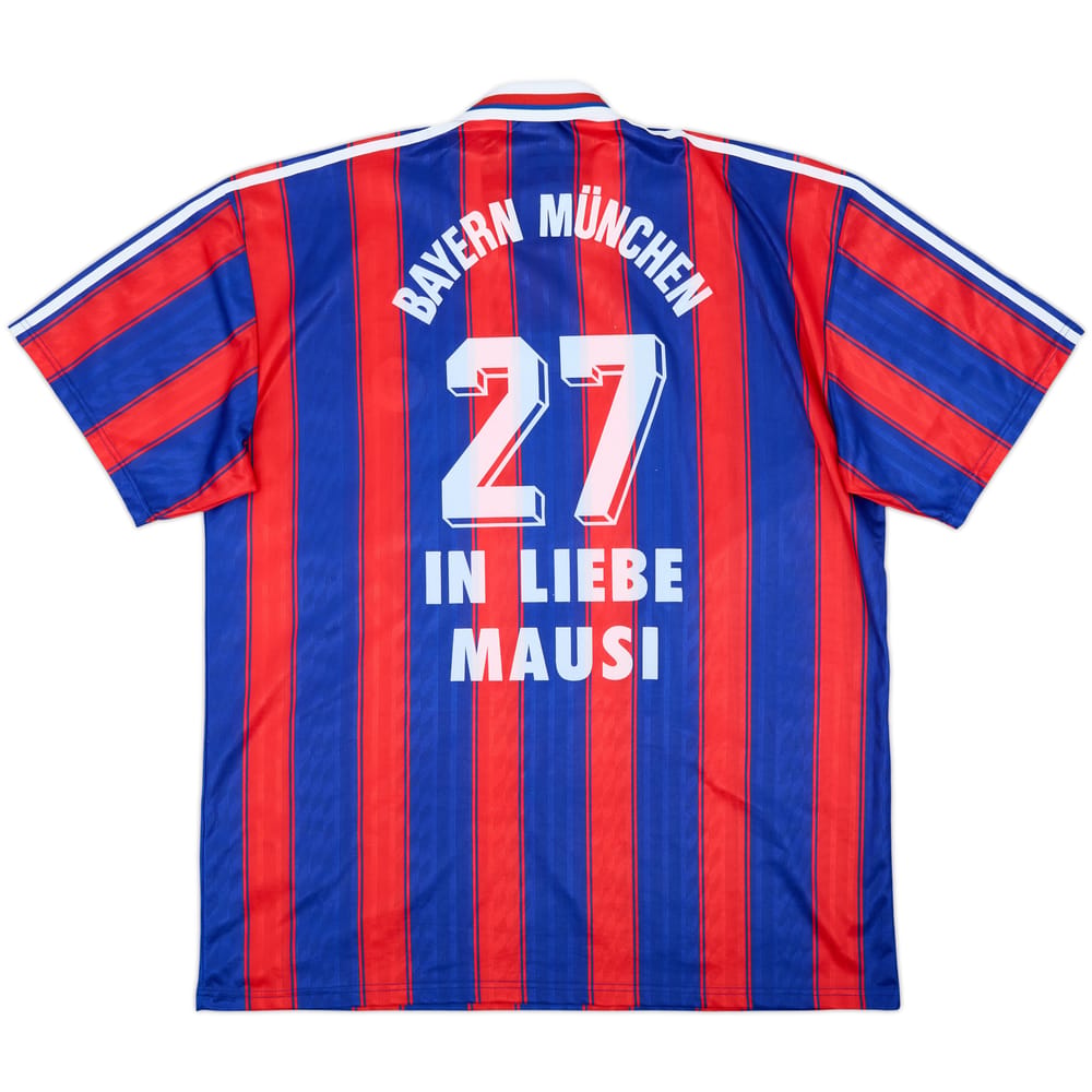 1995-97 Bayern Munich Home Shirt In Liebe Mausi #27 - 9/10 - (XXL)