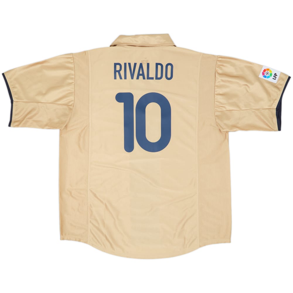 2001-03 Barcelona Away Shirt Rivaldo #10 - 10/10 - (XL)