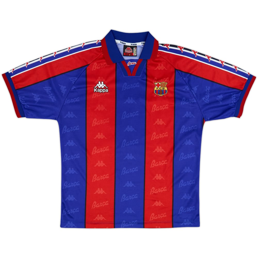1995-97 Barcelona Home Shirt - 8/10 - (L)