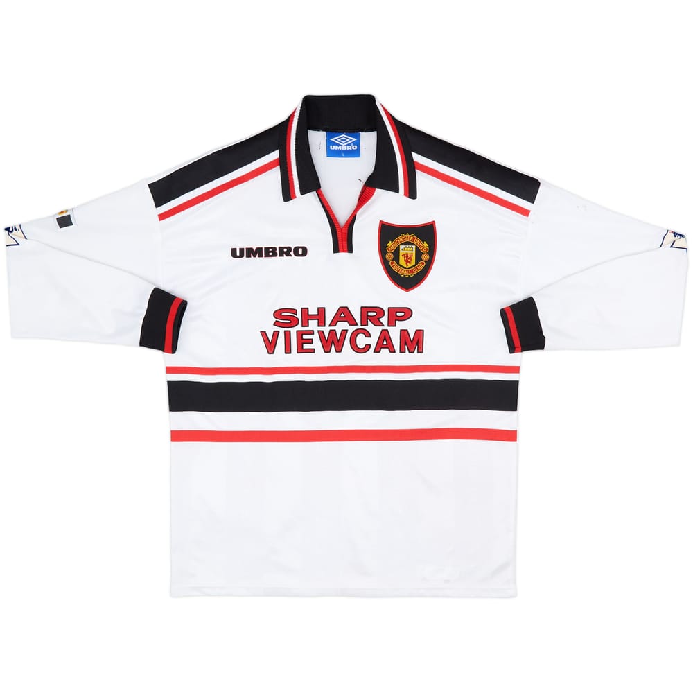 1997-99 Manchester United Away L/S Shirt #20 - 7/10 - (L)