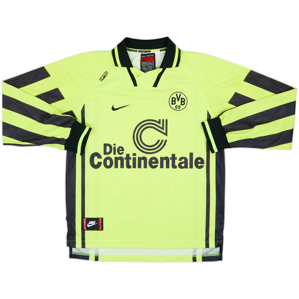 1996-97 Borussia Dortmund Home L/S Shirt - 10/10 - (M)