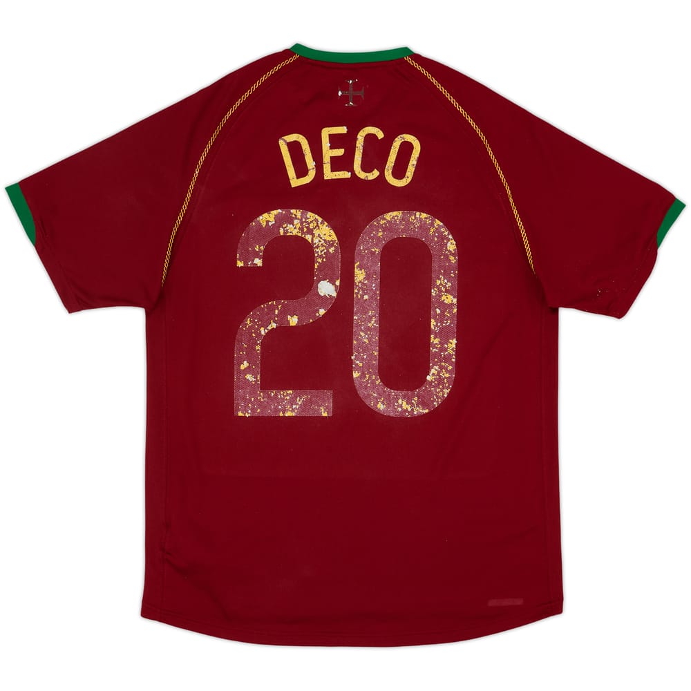 2006-08 Portugal Home Shirt Deco #20 - 4/10 - (M)