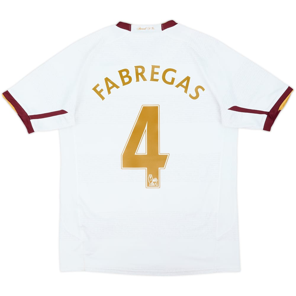 2007-08 Arsenal Away Shirt Fabregas #4 - 7/10 - (XL.Boys)