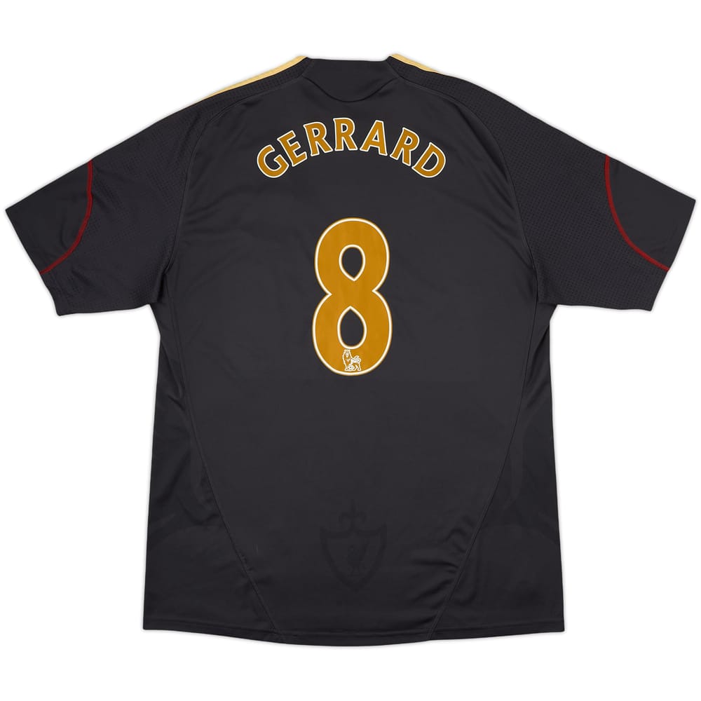 2009-10 Liverpool Visitante Camiseta Gerrard #8 - 4/10 - (XL)