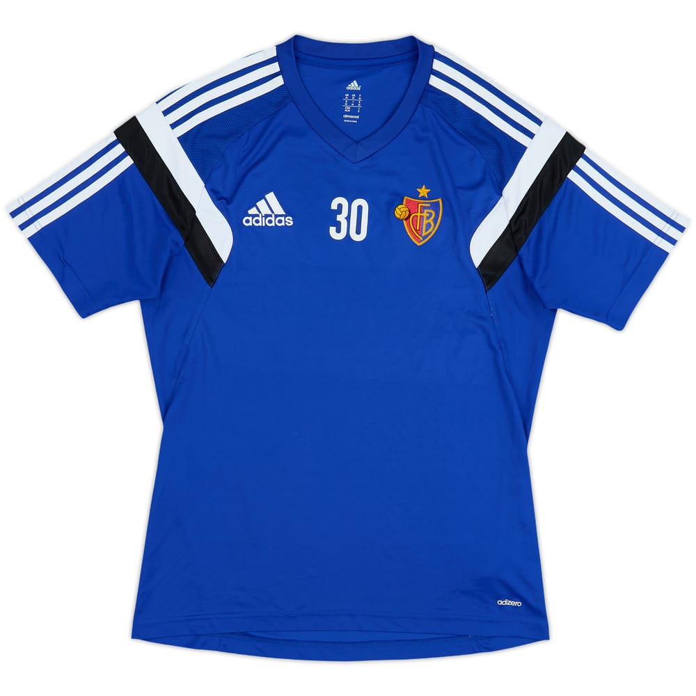2013-14 FC Basel Player Issue adidas Training Shirt #30 - 7/10 - (M)