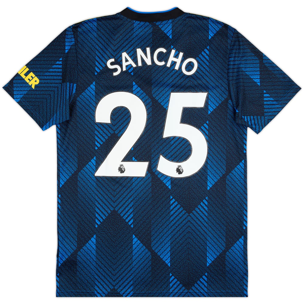 2021-22 Manchester United Third Shirt Sancho #25 - 9/10 - (M)