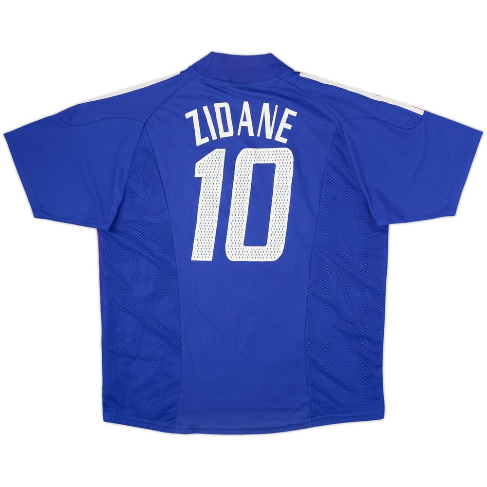 2002-04 France Home Shirt Zidane #10 - 6/10 - (XL)