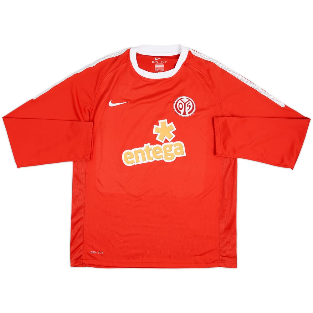 2010-11 FSV Mainz Home L/S Shirt - 7/10 - (M)