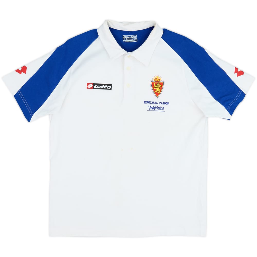 2008-09 Real Zaragoza Lotto Polo Shirt - 5/10 - (L)