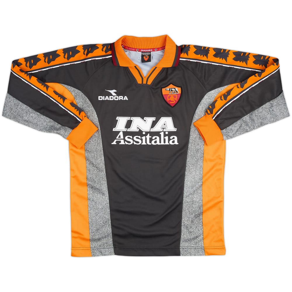 Camiseta de manga larga de la tercera equipación de la Roma 1998-99 - 8/10 - (M)