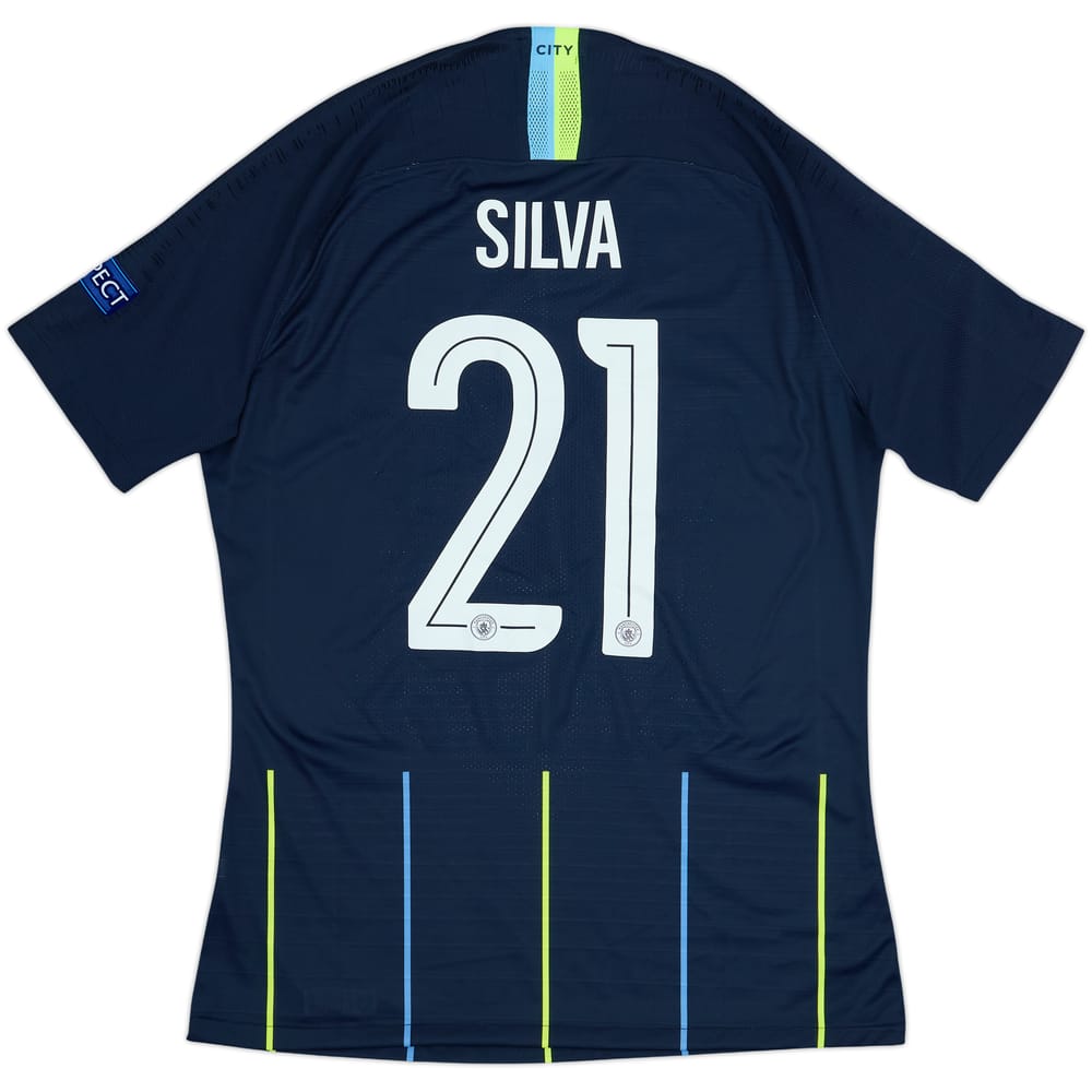 2018-19 Manchester City Player Issue Away Shirt Silva #21 - 8/10 - (L)