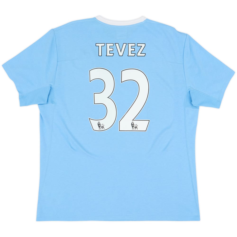2009-10 Manchester City Home Shirt Tevez #32 - 8/10 - (L)