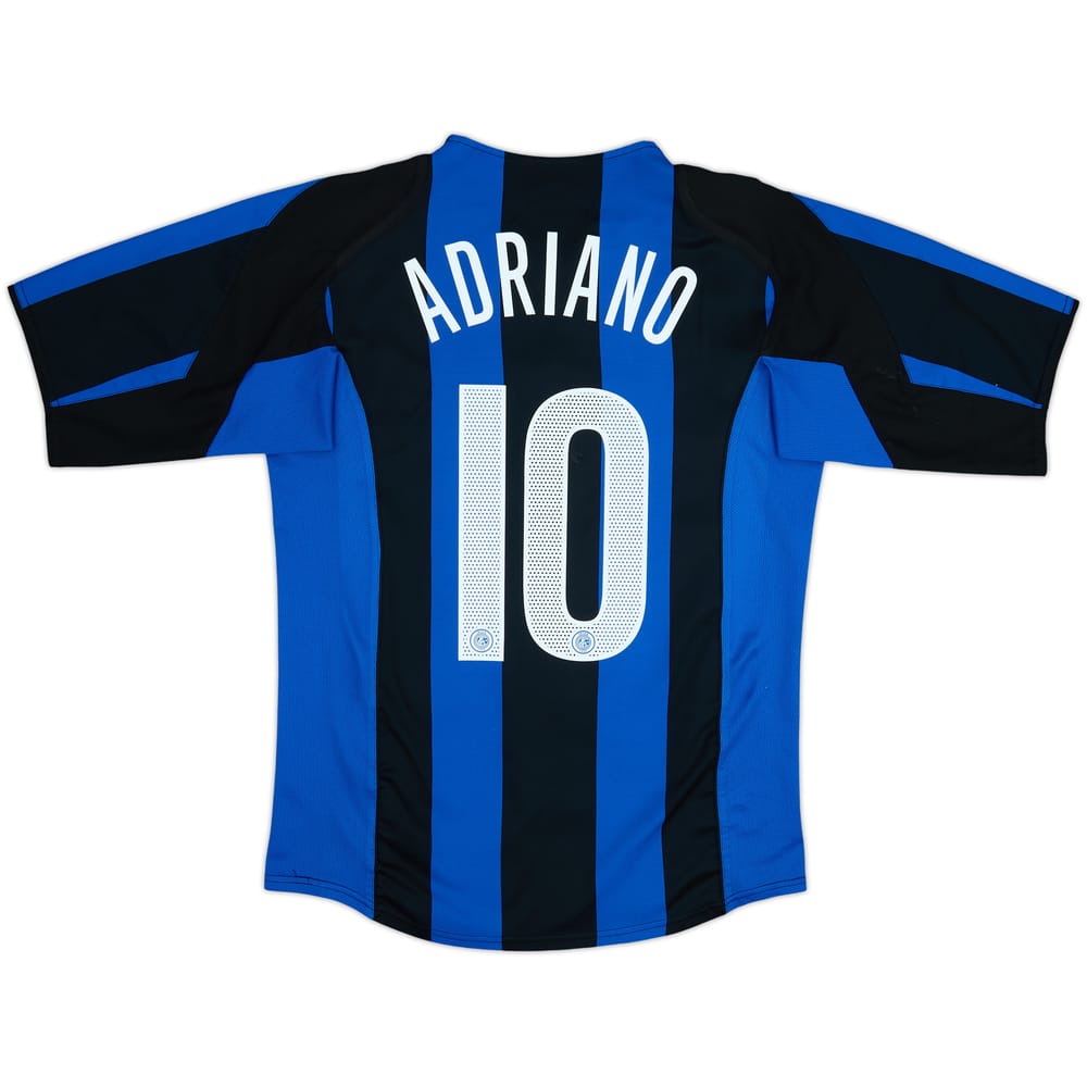 2004-05 Inter Milan Home Shirt Adriano #10 - 7/10 - (M)