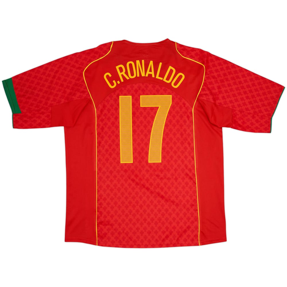 2004-06 Portugal Local Camiseta C.Ronaldo #17 - 10/10 - (XL)