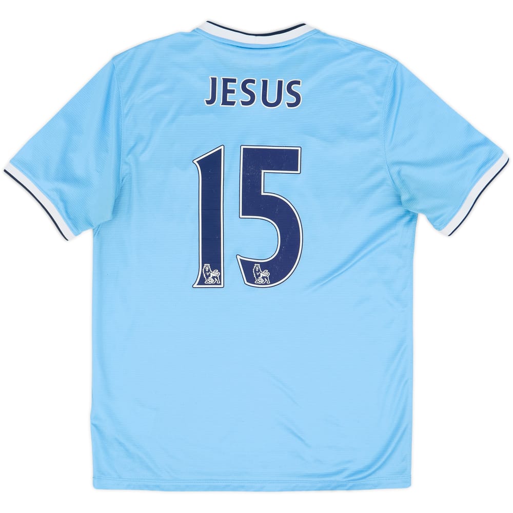 2013-14 Manchester City Home Shirt Jesus #15 - 6/10 - (M)