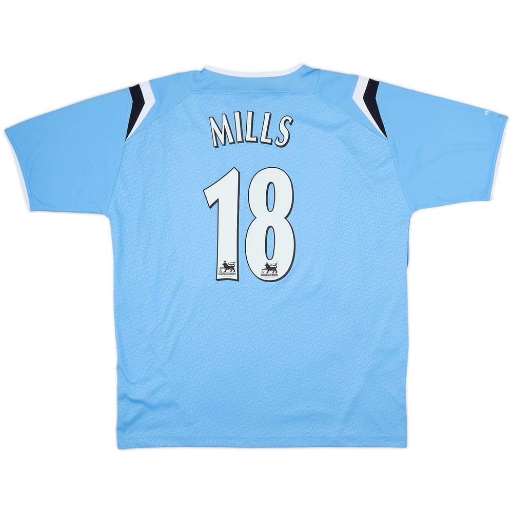 2004-05 Manchester City Signed Home Shirt Mills #18 (XL)