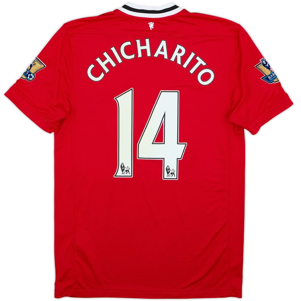 2011-12 Manchester United Home Shirt Chicharito #14 - 7/10 - (M)