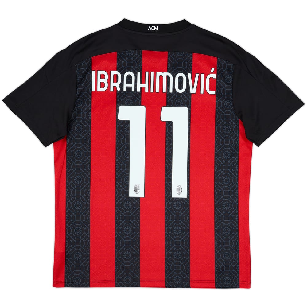 2020-21 AC Milan Home Shirt Ibrahimovic #11 - 10/10 - (L)