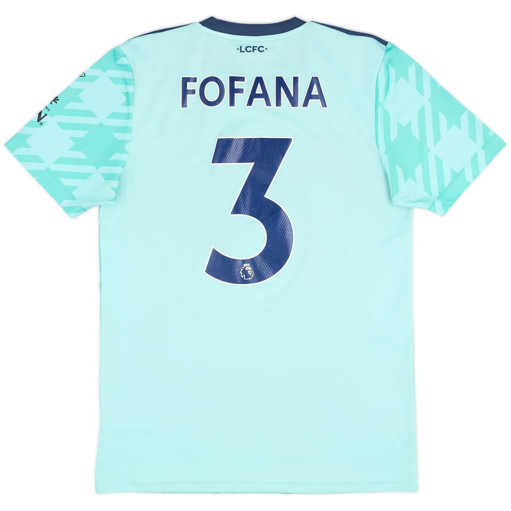 2021-22 Leicester Away Shirt Fofana #3 - 9/10 - (S)
