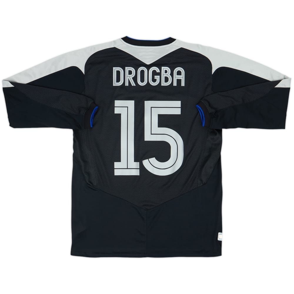 2004-05 Chelsea Away L/S Shirt Drogba #15 - 6/10 - (M)