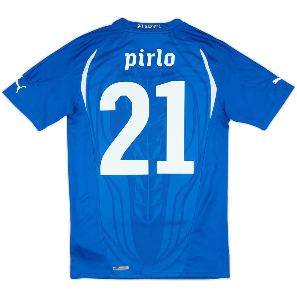 2010-12 Italy Home Shirt Pirlo #21 - 8/10 - (S)