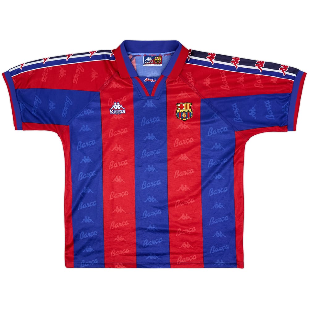 1995-97 Barcelona Home Shirt - 7/10 - (L)
