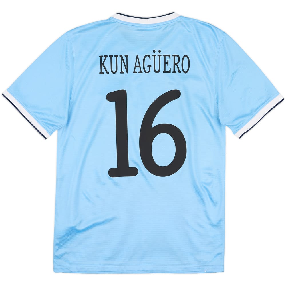 2013-14 Manchester City Home Shirt Kun Aguero #16 - 8/10 - (S)