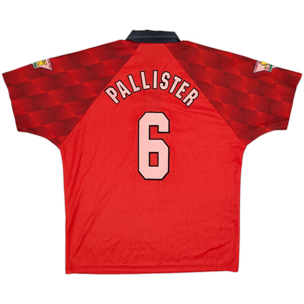 1996-98 Manchester United Home Shirt Pallister #6 - 8/10 - (L)