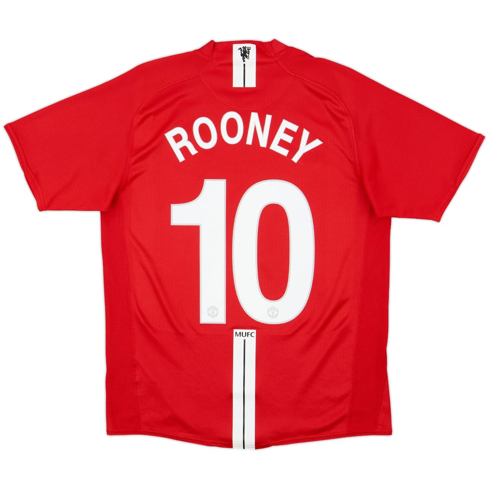 2007-09 Manchester United Home Shirt Rooney #10 - 10/10 - (M)