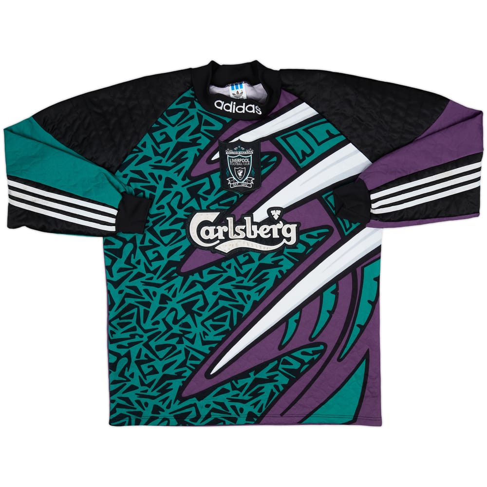 1995-96 Liverpool GK Shirt - 8/10 - (M)