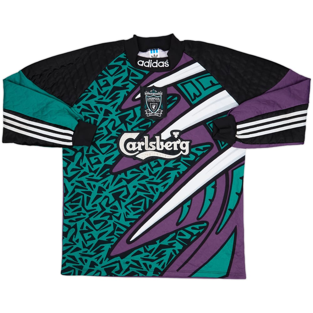 1995-96 Liverpool GK Shirt - 7/10 - (M)