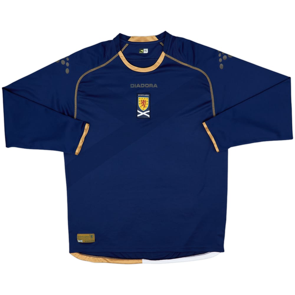 2007-08 Scotland Home L/S Shirt - 7/10 - (XL)