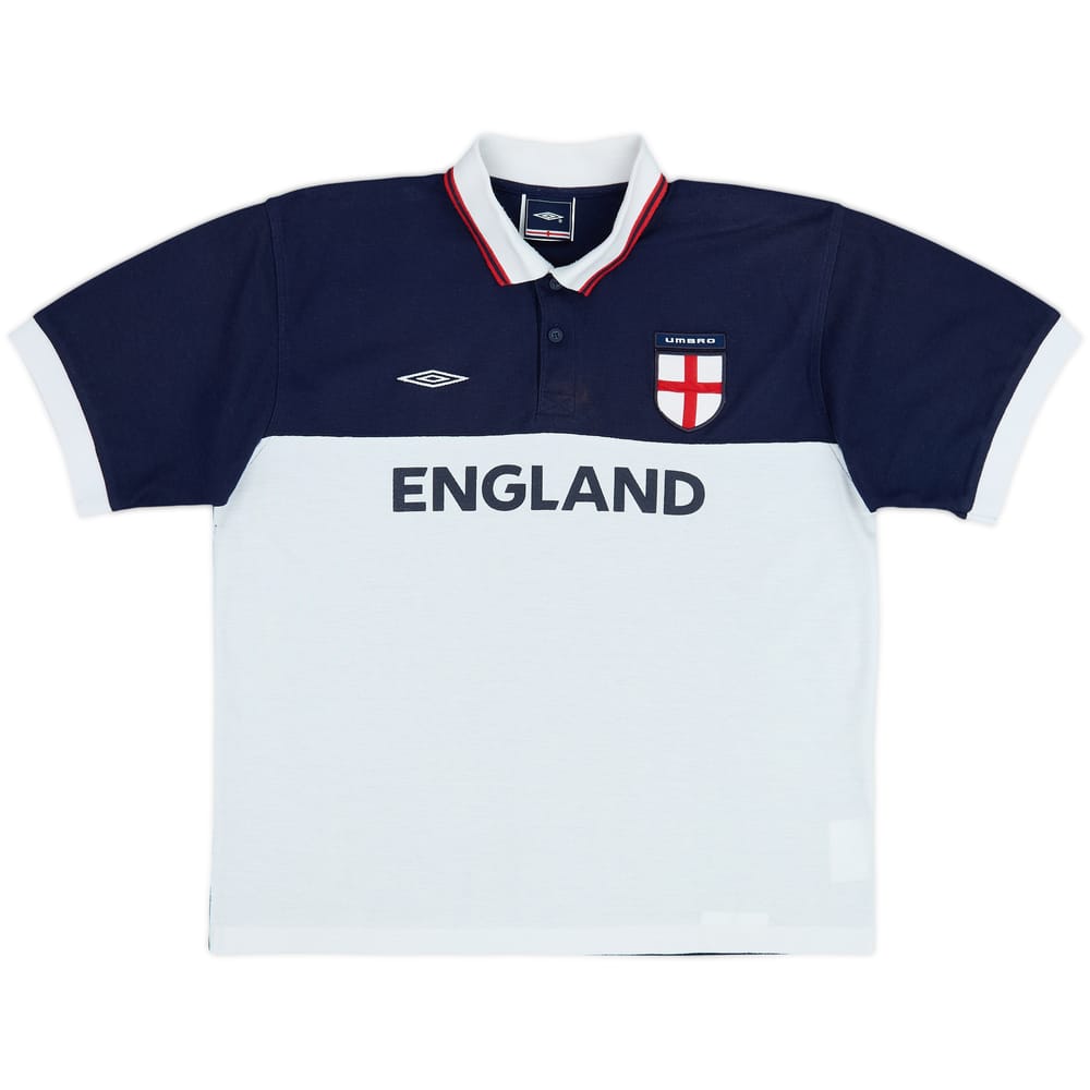 2002-04 England Umbro Polo Shirt - 6/10 - (M)