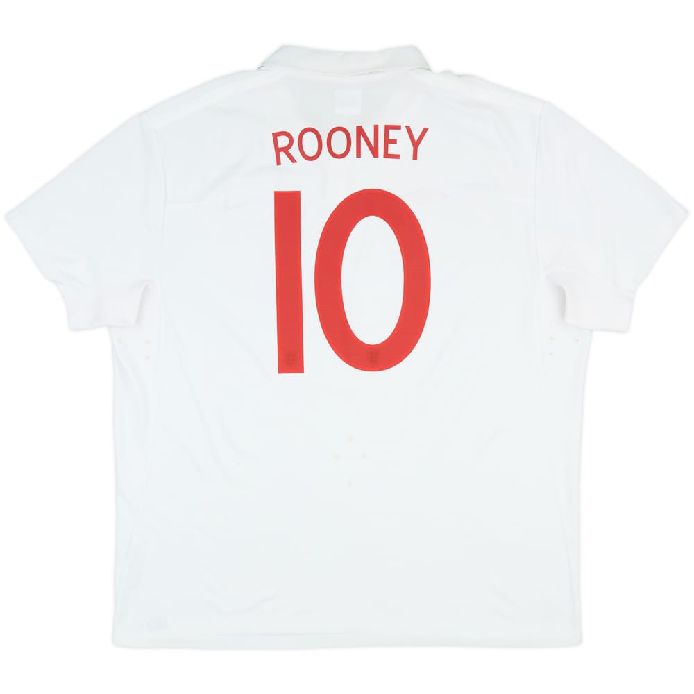 2009-10 England Home Shirt Rooney #10 - 8/10 - (3XL)