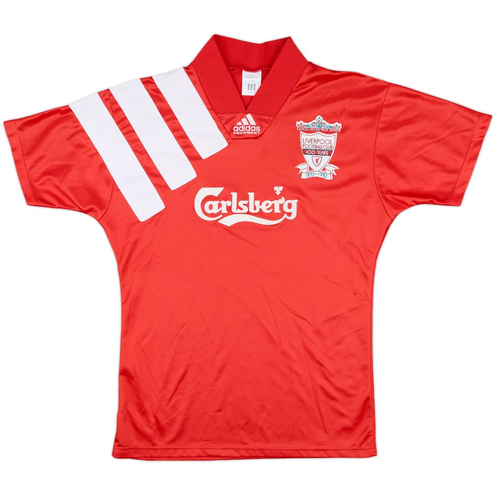1992-93 Liverpool Centenary Home Shirt - 8/10 - (XL.Boys)