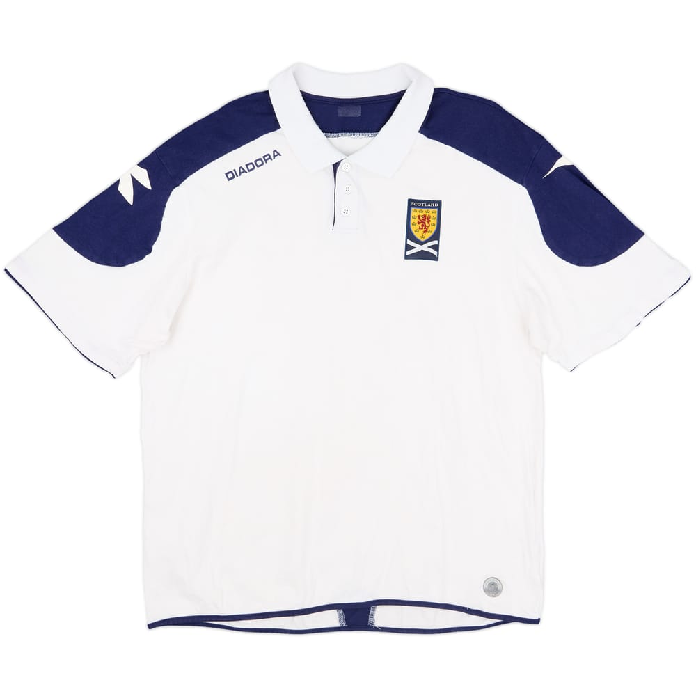2007-08 Scotland Diadora Polo Shirt - 8/10 - (L)
