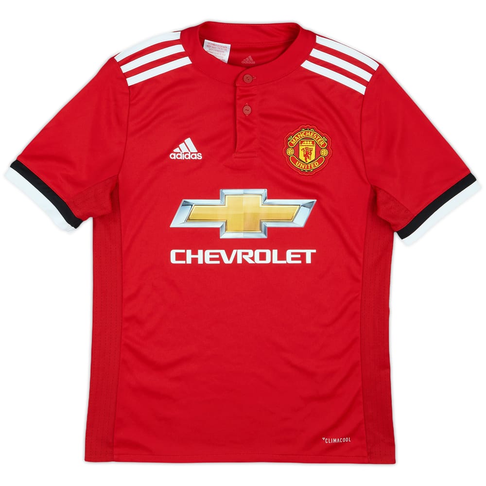 2017-18 Manchester United Home Shirt - 10/10 - (M.Boys)