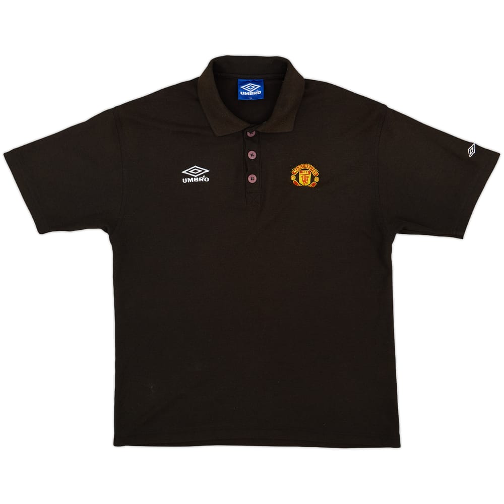 1998-99 Manchester United Umbro Polo Shirt - 7/10 - (XL)