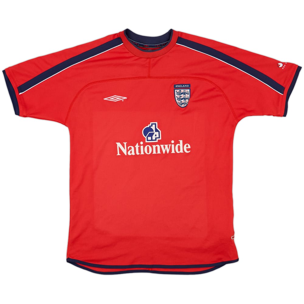 2001-02 England Umbro Training Shirt - 8/10 - (M)