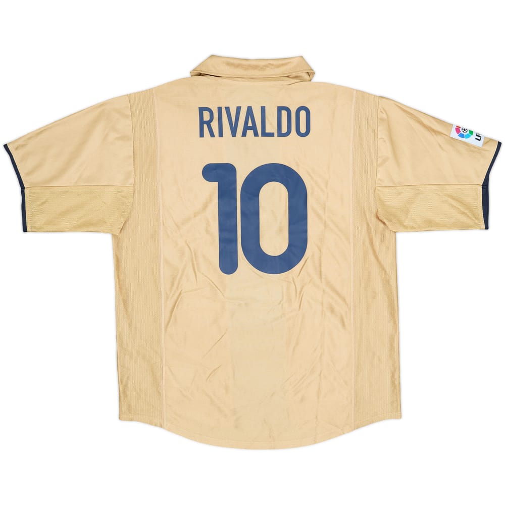 2001-03 Barcelona Away Shirt Rivaldo #10 - 8/10 - (XL)