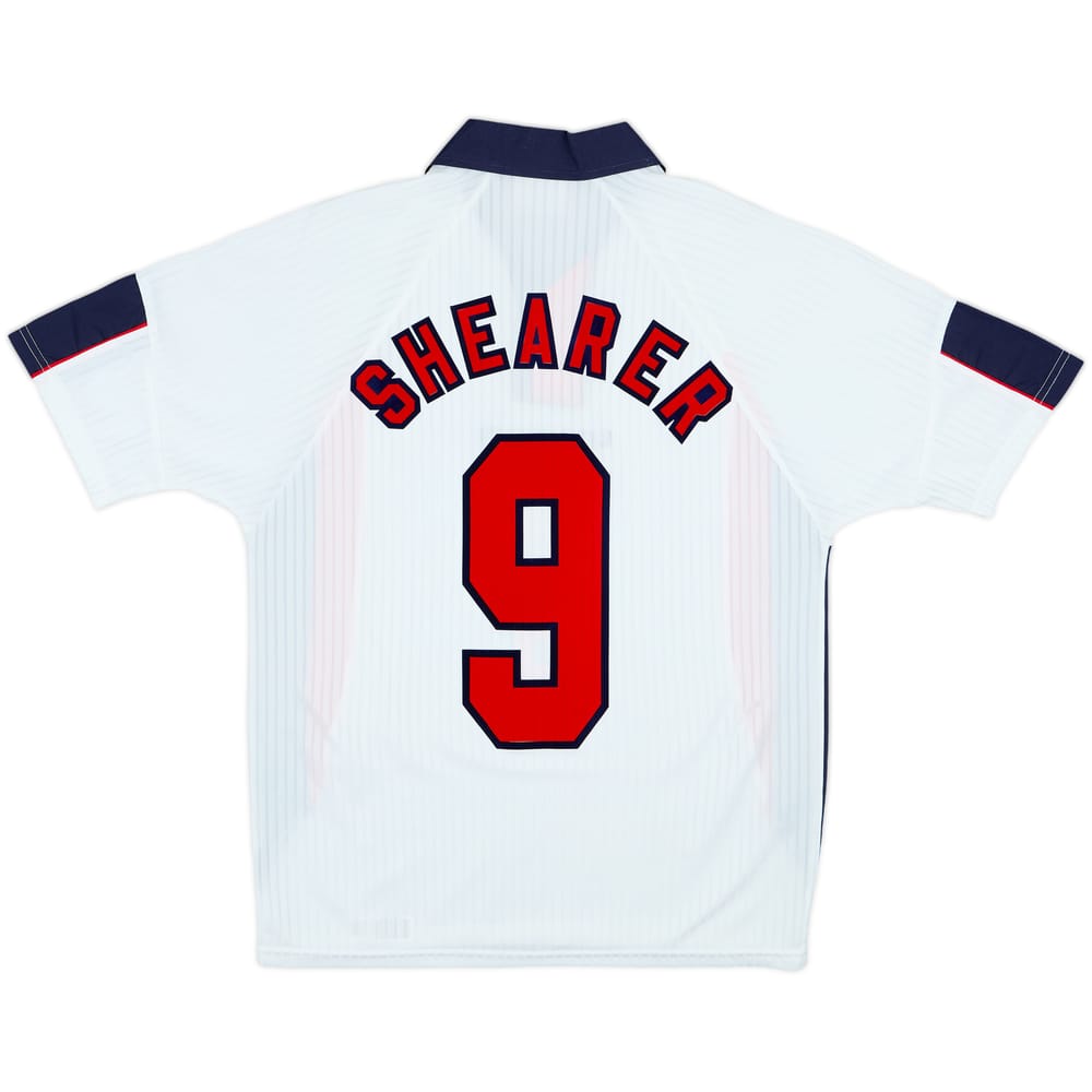 1997-99 England Home Shirt Shearer #9 - 7/10 - (Y)
