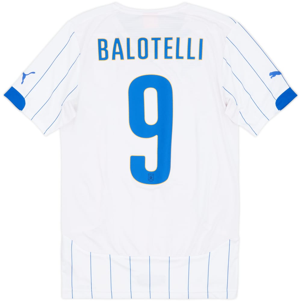 2014-15 Italy Away Shirt Balotelli #9 - 9/10 - (S)