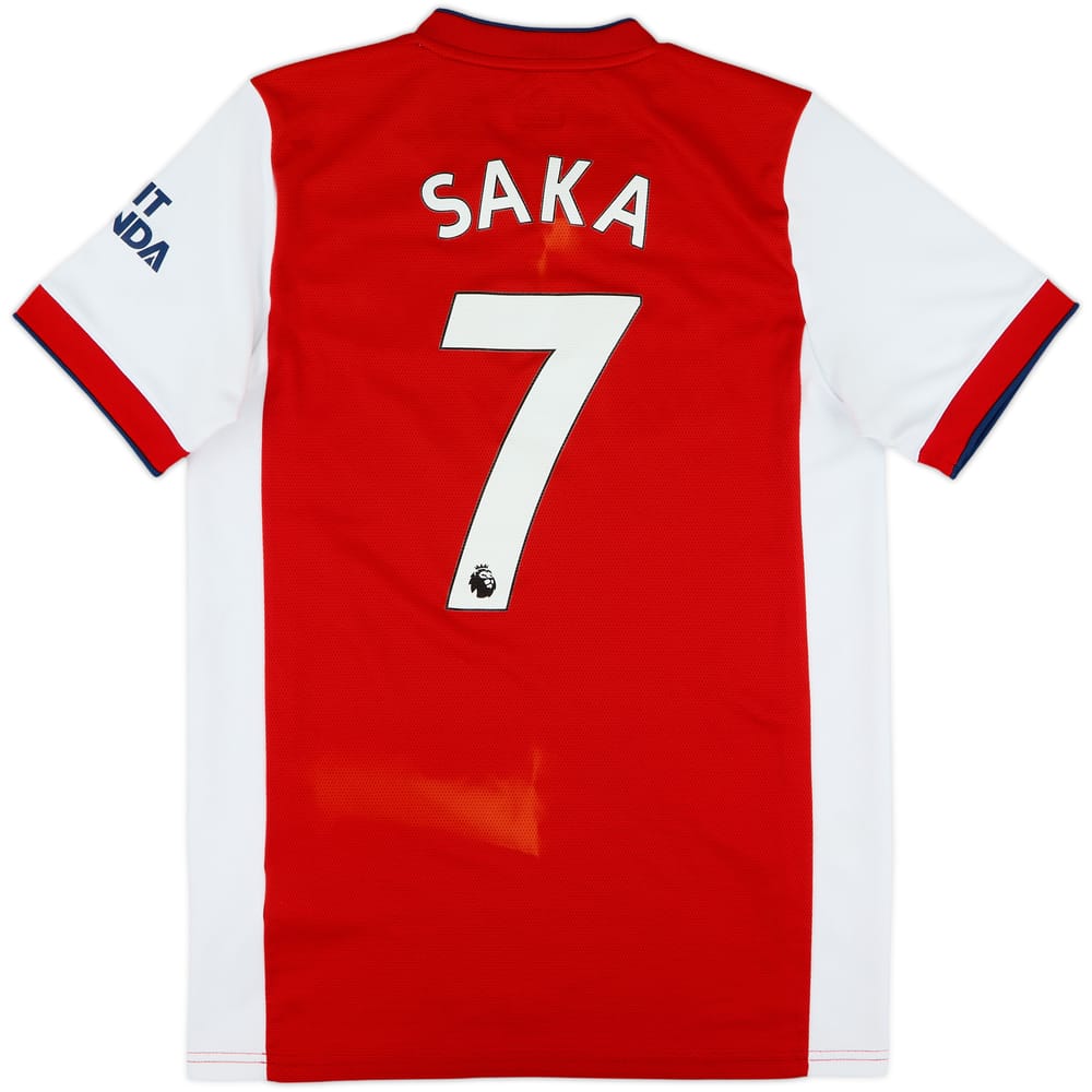 2021-22 Arsenal Home Shirt Saka #7 - 5/10 - (M)